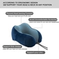 thumbnail image 3 of Almohada de viaje suave para aviones, dormir, oficina, dolor de cuello, 3 of 5