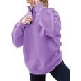 thumbnail image 4 of Womens Oversized Sweatshirts Hoodies Half Zip Pullover Fall  Outfits 2023 Y2k Clothes, Womens Sweatshirts Half Zip Cropped Pullover Fleece Quarter Zipper Hoodies Fall outfits Clothes, 4 of 6