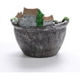 thumbnail image 5 of Maceta de plantas de jardín creativa, casa de hadas suculenta con cesta de flores para casa, adornos de decoración para balcón, oficina y hogar, 5 of 5