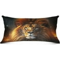 thumbnail image 2 of Coolnut Fierce Lion (1) Plush Pillow Case, Zippered Bed Pillow Pillowcases, Super Soft and Cozy Pillowcase Covers for Sleep Decor Giftsation - King Size 20x40in, 2 of 7