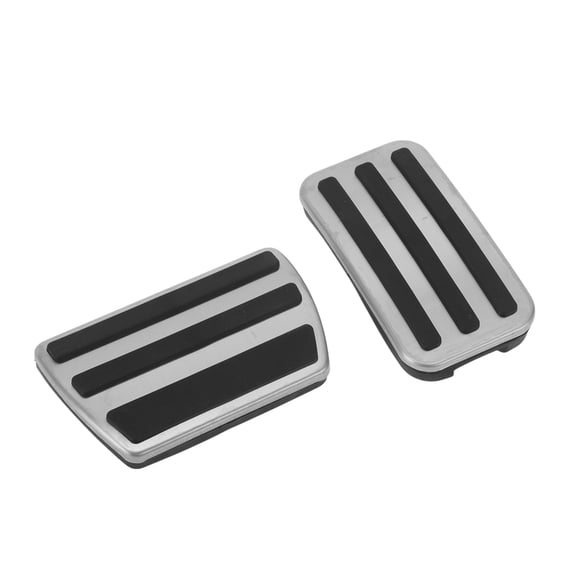 Unique Bargains 2 Pcs Foot Pedal Pads Foot Accelerator Pedal Covers for Honda CRV 2017-2022 Aluminum Alloy Silver Tone