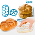 thumbnail image 2 of Juego de 2 moldes para prensar masa, moldes para panecillos y cortadores de masa de plástico, 2 of 9