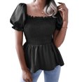 thumbnail image 1 of Women Top,Women Top Square Neck Party Blouse Square Neck Blouse Time-Tested Durability, 1 of 5