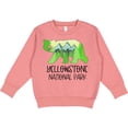 thumbnail image 2 of Inktastic Yellowstone National Park Mountains and Bear Shape Toddler Sweatshirt, 2 of 4