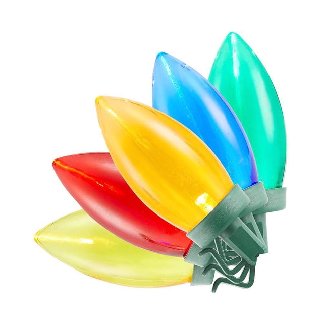 Home Accents Holiday 65.3 ft. 100Light LED Smooth C9 MultiSpool Super