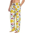 thumbnail image 3 of Kdxio Strawberry Lemon Print Men's Sleep Pajama Pant Lounge Pants with Pockets, 3 of 8