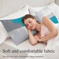 thumbnail image 5 of Blue Abstract Body Pillow Covers 20"x54", Grey Geometric Oil Painting Vintage Gradient Soft Brushed Microfiber Breathable Throw Pillow Covers, Decorative Pillowcase with Zipper for Couch Sofa Bedroom, 5 of 9