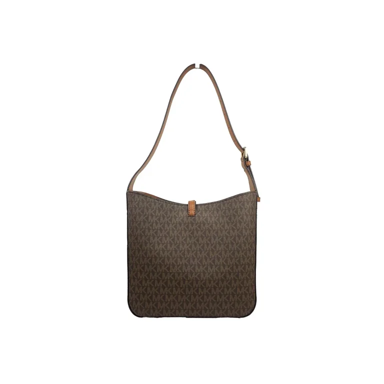 Michael Kors Signature Small Lyra Bucket Crossbody Bag Brown