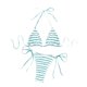 thumbnail image 2 of Trajes de baño Amzcrzy Tankini para mujer, trajes de baño, trajes de baño, bikini con control de abdomen, bikini cómodo de moda para mujer, traje de baño de color liso, conjuntos de bikinis verde, M, 2 of 7
