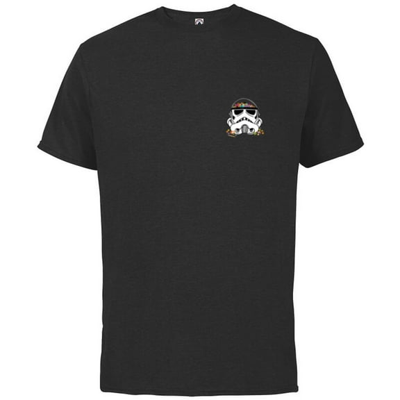 Star Wars Halloween Stormtrooper Trick-or-Treat Candy Bucket - Short Sleeve Cotton T-Shirt for Adults - Customized-Black