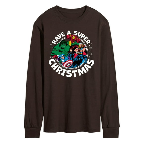 Marvel - Have A Super Christmas Avengers - Men's Long Sleeve Graphic T-Shirt
