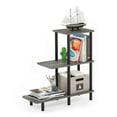 thumbnail image 4 of Pemberly Row Turn-N-Tube Engineered Wood 3-Tier Tall Sofa Side Table in Oak Gray, 4 of 6