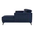 thumbnail image 3 of Furniture of America Borno Fabric Sectional with Armless Chair in Navy, 3 of 8