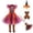 Red_#13, variant on Witch Costume for Girls, Halloween Dress with Witch Hat Broom, Kids Moon Shimmer Witch Set for Party