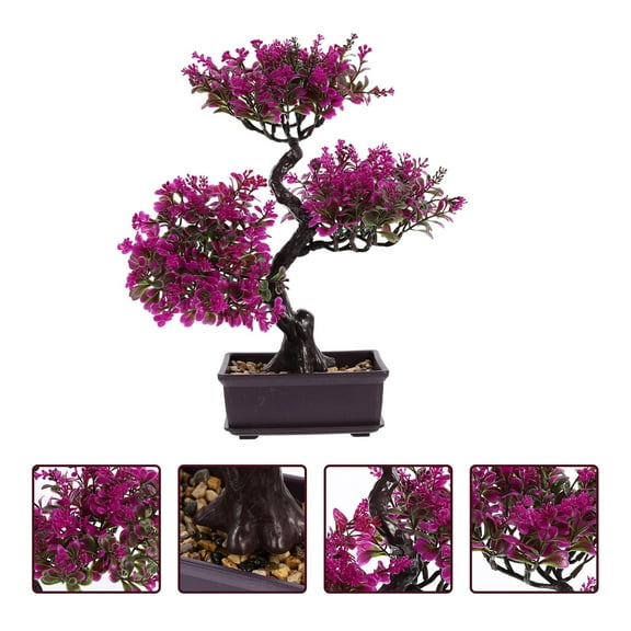 GOOHOCHY  Color Artificial Plant Bonsai Living Room Decor Practical Office
