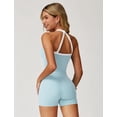 thumbnail image 2 of Two Piece Workout Sets for Women Sports Bra Tank Top High Waist Booty Lifting Shorts Gym Yoga Active Wear Outfits, 2 of 10