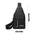 thumbnail image 3 of Sac de Poitrine Imperméable, Équipement Extérieur pour Hommes, Panneau en Maille Respirante, Sangles Réglables, Sac de Course, Compartiment de Rangement Sécurisé, Équipement D\'entraînement Physique de Voyage, Tissu en Polyester Durable, Sports SOPABCP, 3 of 9