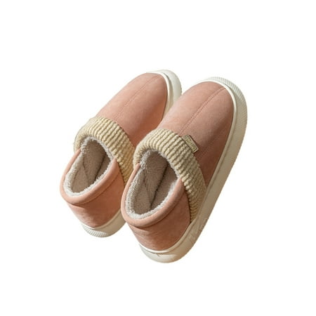 

Avamo Women s Cotton Knitted House Slipper Booties Cotton Quilted Warm Indoor Ankle Boots