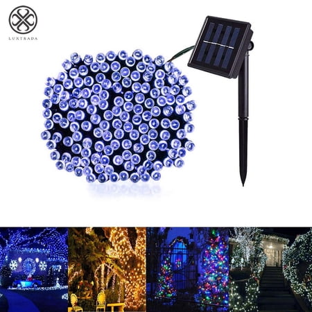 Luxtrada Solar String Light 200LED 22M 8 Modes Solar Christmas Lights Waterproof for Gardens  Wedding  Party  Homes  Christmas Tree  Curtains  Outdoors (Blue  200LED 22M) price history on PriceWatchPro