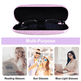thumbnail image 3 of ZOUYUE 2pcs Eye Glasses Case Girl Sparkle Smooth Glitter Hard Shell Eyeglass for Women Men Girl, 3 of 7