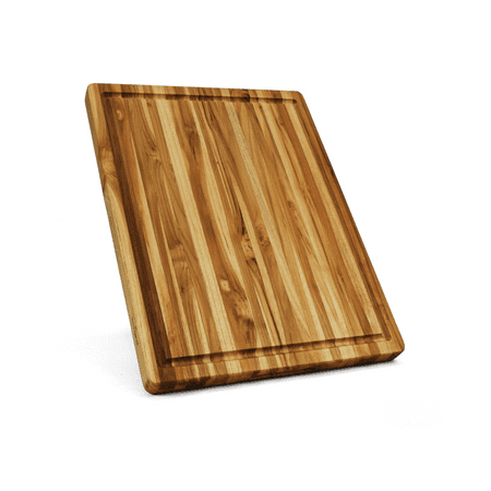 

Teak Cutting Board Reversible Chopping Serving Board Multipurpose Food Safe Thick Board Extra Large Size 18x14x1 inches