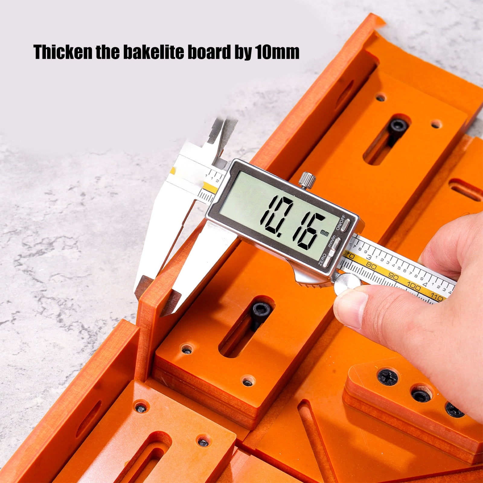 Heavy Duty 45/90 Degree Sawing Jig Compatible for Aluminum Trim & Molding Renovation Stability