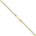 thumbnail image 2 of Avariah Diamonds Solid 10k Yellow Gold Anchor Link ID Bracelet - 7", 2 of 5