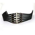 thumbnail image 4 of Slccxzc Waist Corset Belt Plus Size Designer Belts For Women High Quality Punk Rivet Metal Cummerbunds Wide, 4 of 6