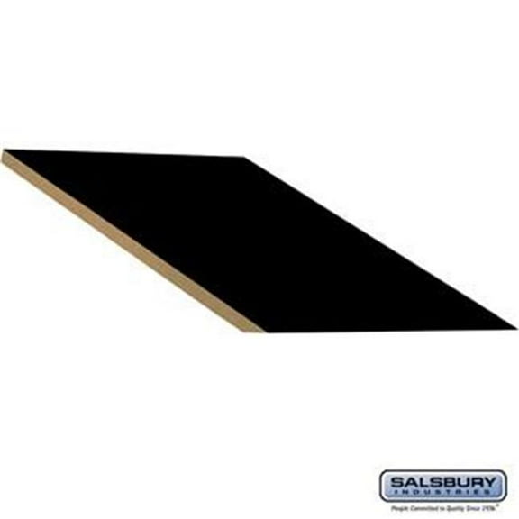 SalsburyIndustries Extra Wide Designer Wood Locker In-Line Sloping Hood Filler - Black