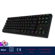 Mini Keyboard Wired Bluetooth-compatible Wireless Dual Mode 87 for Key RGB Mechanical Keyboard Kailh BOX Switch For Tabl