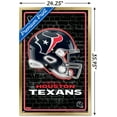 thumbnail image 3 of NFL Houston Texans - Neon Helmet 24 Wall Poster, 22.375" x 34" Framed, 3 of 3