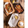 thumbnail image 4 of Creative Stone Pattern Double Ear Plate Microwave Plate Ceramic Household Electric Oven Baking Dish Baking Bowl, 4 of 5