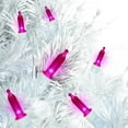 100Count Pink LED Mini Christmas Lights with White Wire, 21', Holiday