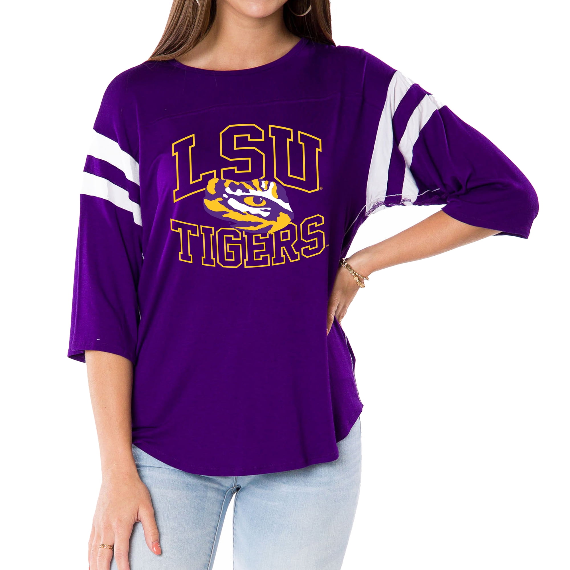 Women's Purple LSU Tigers Abigail Jersey T-Shirt