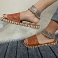 thumbnail image 1 of Zapatillas con punta abierta y plana para mujer, sandalias cómodas, informales, cómodas, para playa Wmkox8yii  hj789, 1 of 6