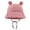 Hot Pink, variant on Toddler Baby Summer Sun Protection Fashion Solid Color Outdoor Sun-hat Cute Bear Ears Sunscreen Hat Cap