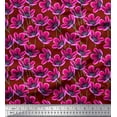 thumbnail image 1 of Soimoi polyester Crepe Fabric Artistic Floral Printed Fabric 1 Yard 42 Inch Wide, 1 of 3