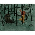 thumbnail image 3 of Hugo Simberg 18x15 Black Modern Framed Museum Art Print Titled - Fear in the Woods (1896), 3 of 5