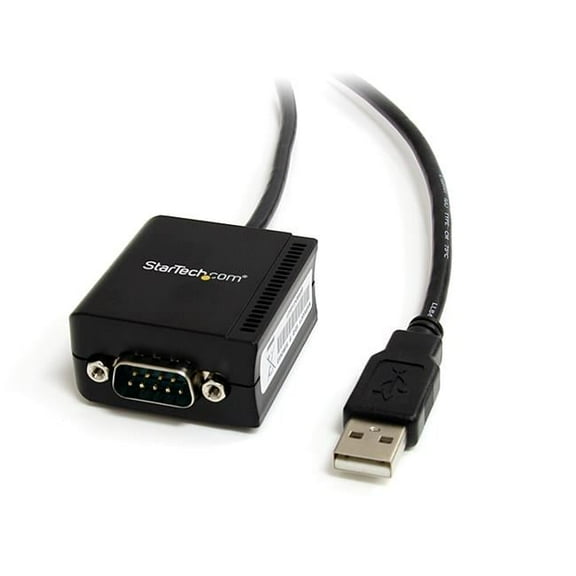StarTech  Cable 1Port FTDI USB to Serial RS232 with Optical Isolation Retail - Black - 8 ft.