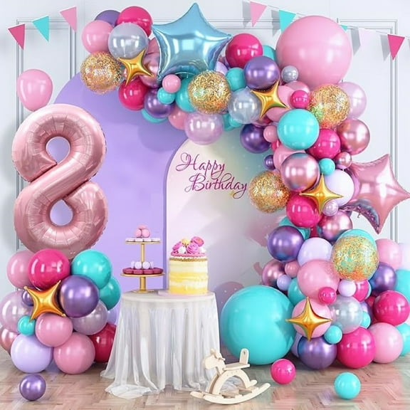 40-inch Pink Number 8 Balloon for Babay Shower,Wedding,Birthday,Party Decorations