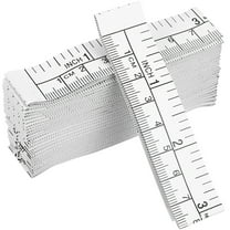 Toyandona 25Pcs Disposable Paper Tape Measuring Ruler with Dual Measurement System for Easy and Precise Length Measuring