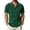 Green, variant on COOFANDY Men's Casual Button Down Shirts Short Sleeve Summer Beach Shirt Fashion Camp Tops Cream