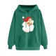 thumbnail image 1 of WILLBEST Sudadera Deportiva para Mujer Sudadera Navideña con Capucha Sudadera Informal de Manga Larga con Estampado Navideño Grande, 1 of 5