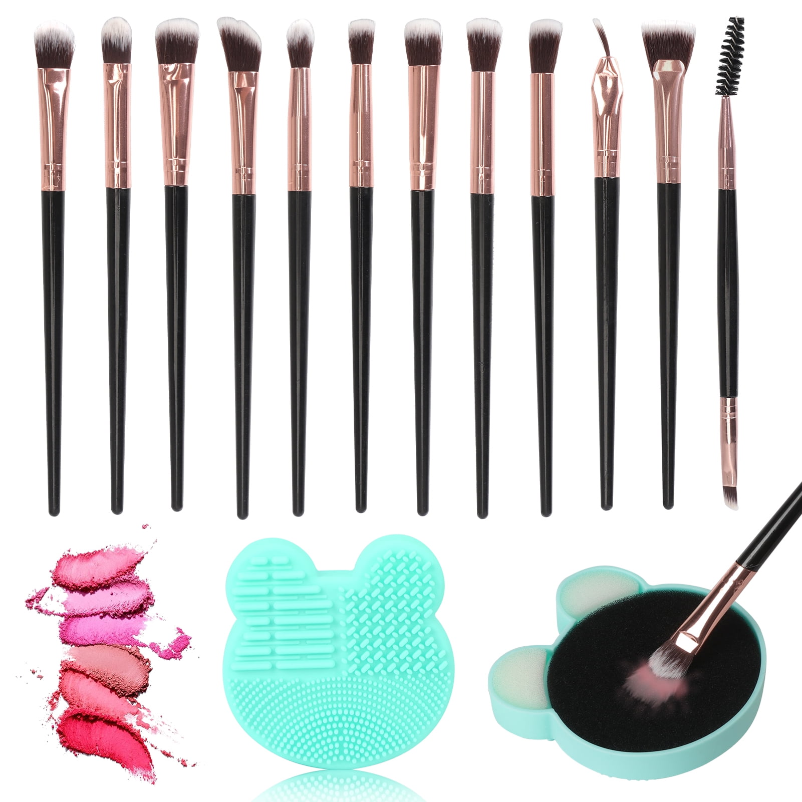 Eye Makeup Brushes Set,WWW 12PCS Eyeshadow Brushes Set Professional