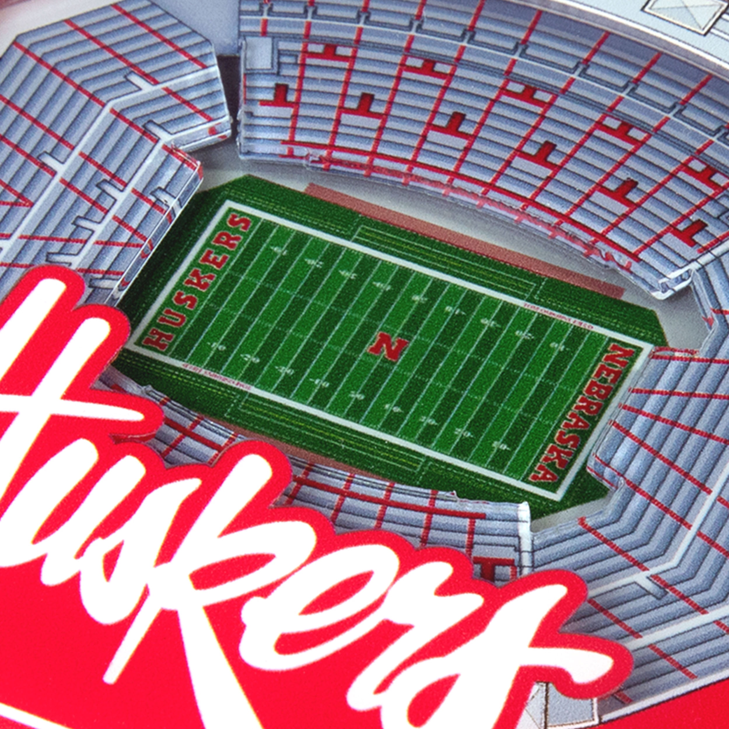 YouTheFan NCAA Nebraska Cornhuskers Stadiumview Cribbage