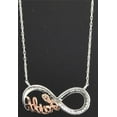 thumbnail image 2 of Diamond Infinity Pendant 10K White & Rose Gold 0.10 CT. Faith Charm, 2 of 4