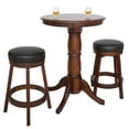 thumbnail image 3 of Ensemble de table de pub en bois dur Oxford 3 pièces - finition noyer, 3 of 3