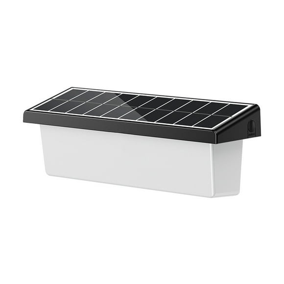 EGNMCR Solar Lights Outdoor, Outdoor Lights, Outdoor Water Proof Garden Courtyard Solar Wall Light Outdoor Balcony Road Concise Lighting Villa Wall Light 2200 Mah Solar LED Light Solar Lights