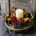 thumbnail image 6 of Fall Wreaths for Front Door, Fall Wreath 9.84inch Halloween Maple Wreath Garland Artificial Maple Leaf Vines Door Hanging for Halloween Party Thanksgiving Harvest’s Day Decoration, 6 of 7