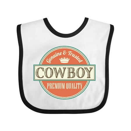 

Inktastic Cowboy Vintage Logo Gift Baby Boy Bib